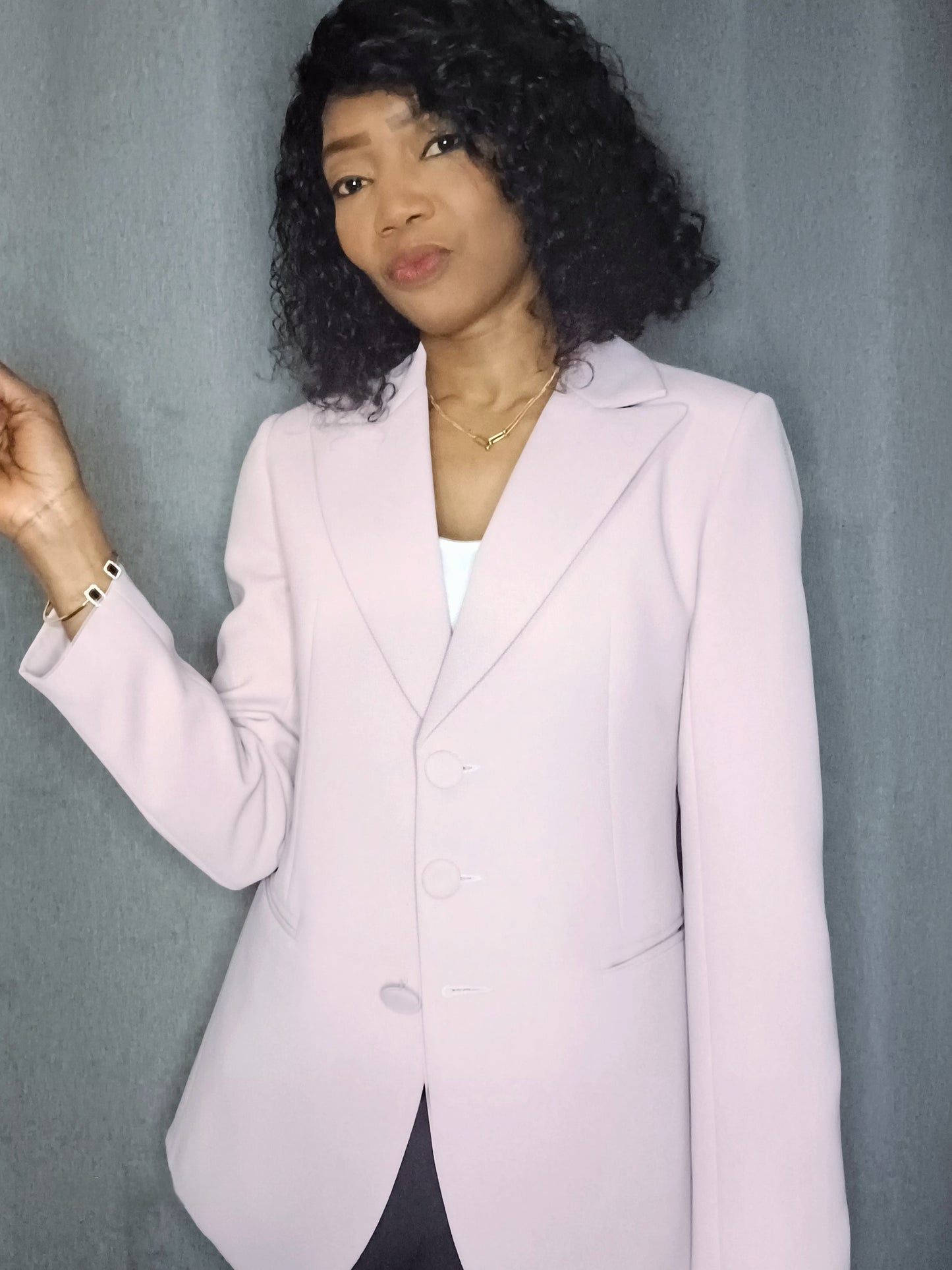 Blazer rose bonbon