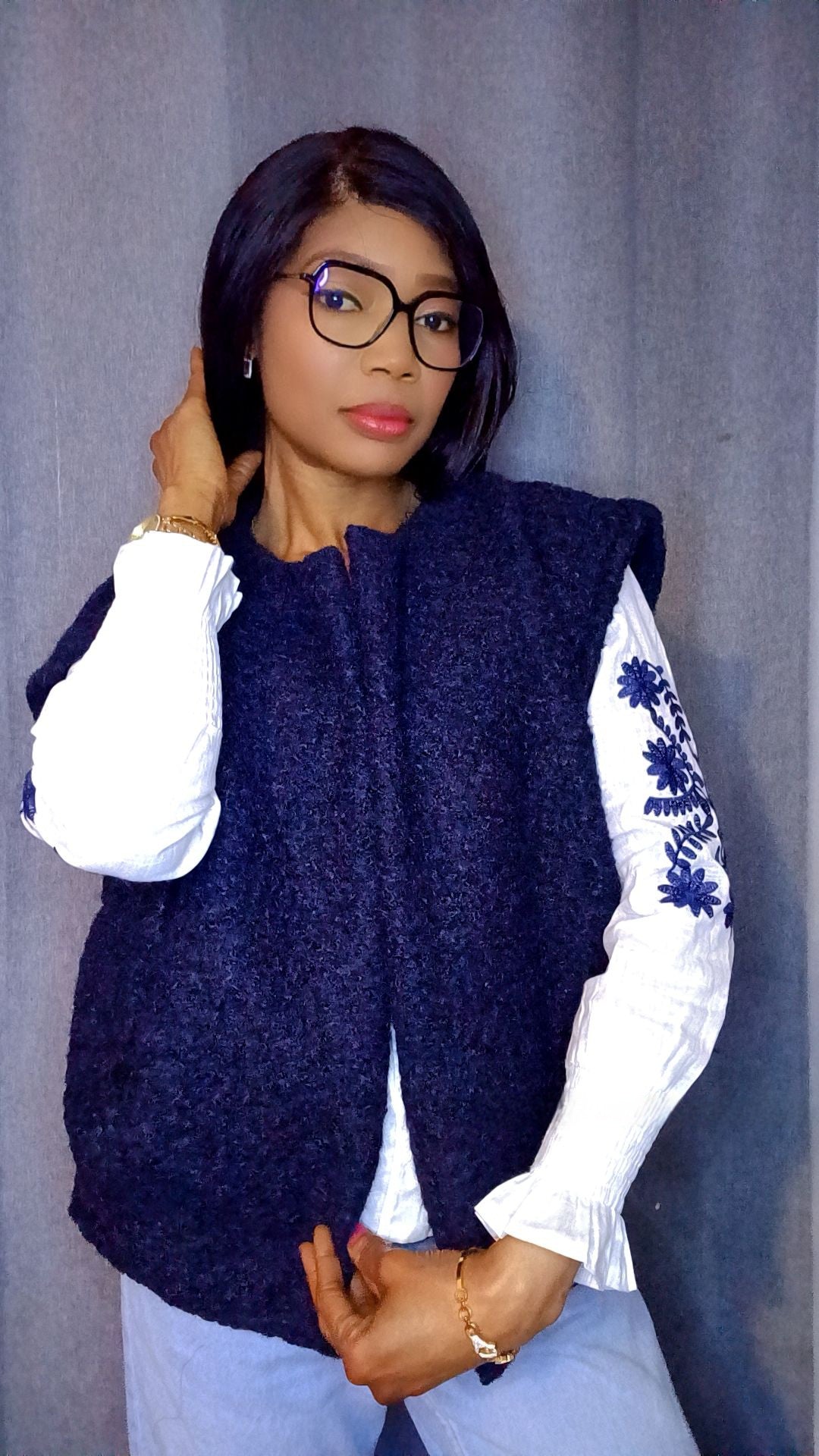 Gilet Ezra bleu