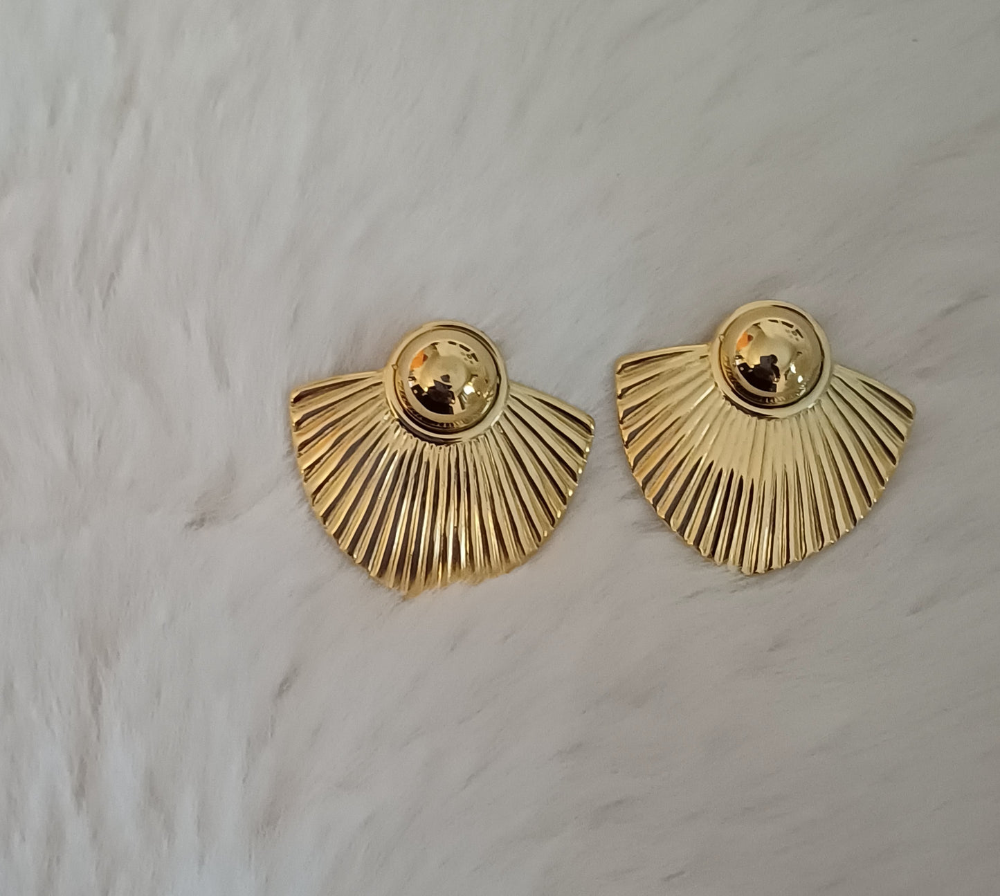 Boucles d'oreilles en éventail