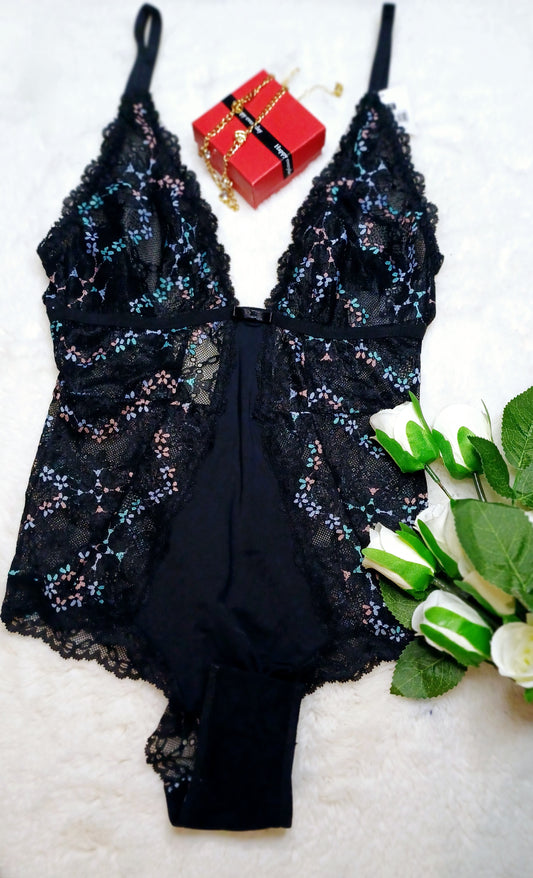 Body en dentelle noir S