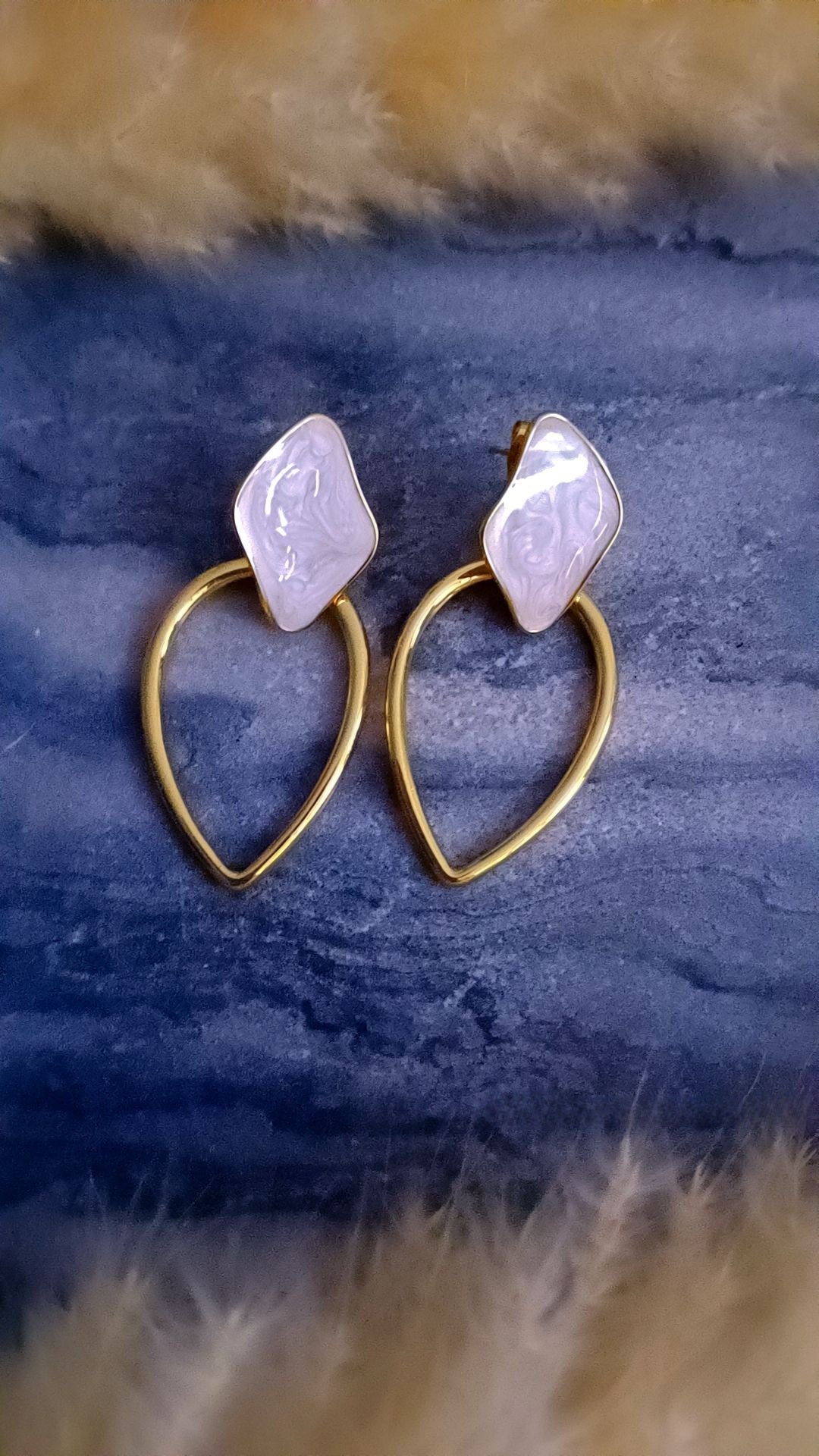 Boucles d'oreilles Anéli en acier inoxydable