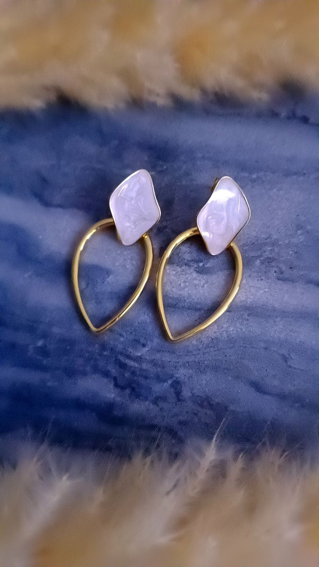 Boucles d'oreilles Anéli en acier inoxydable