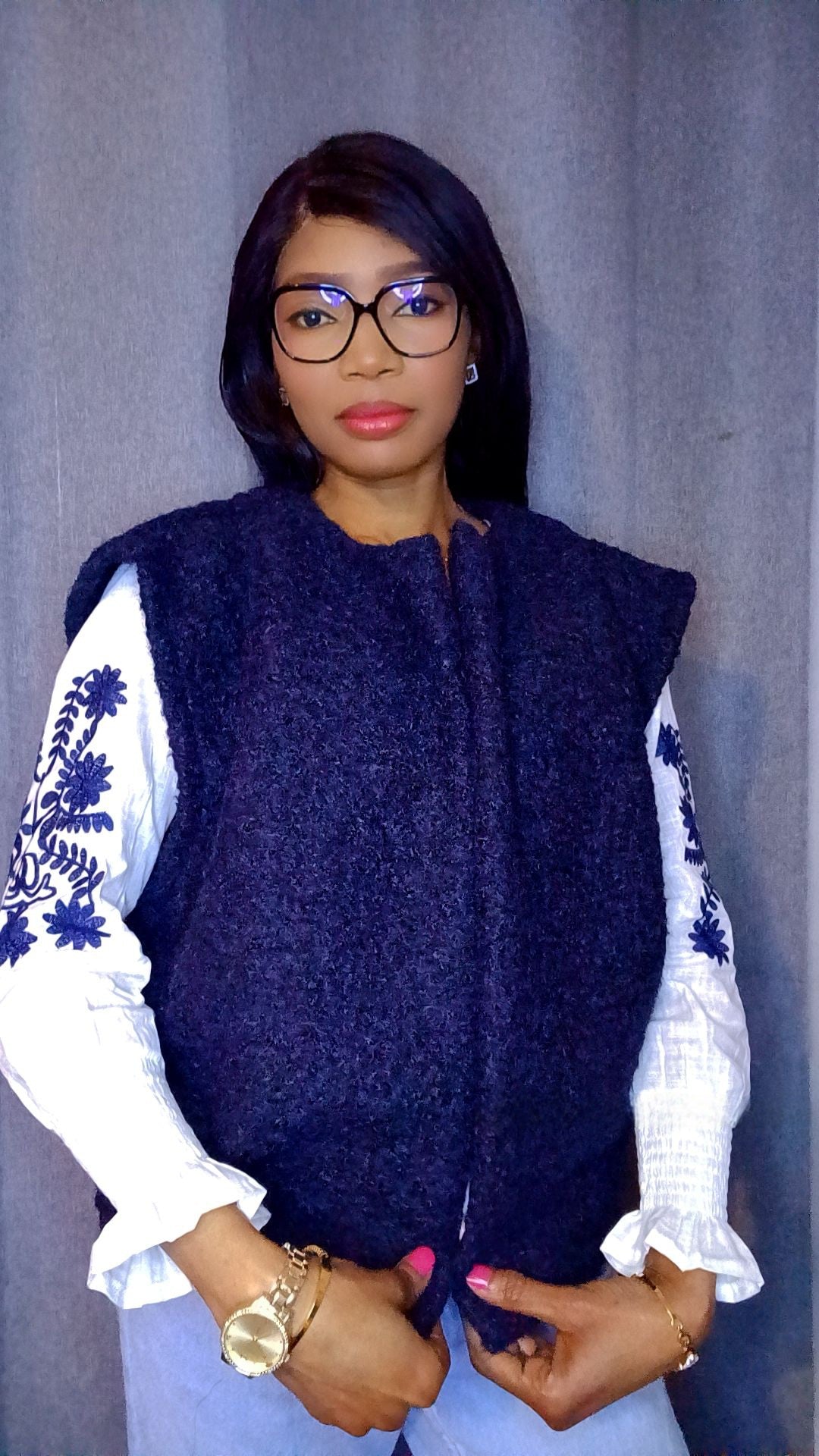 Gilet Ezra bleu