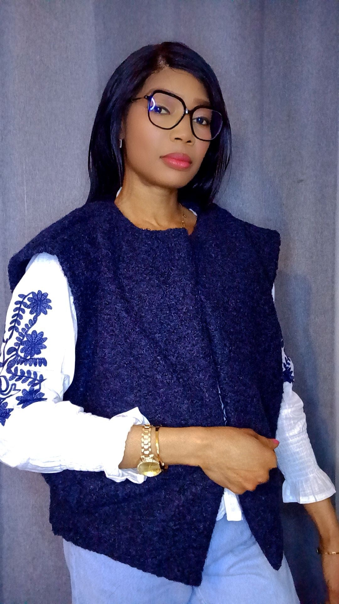 Gilet Ezra bleu