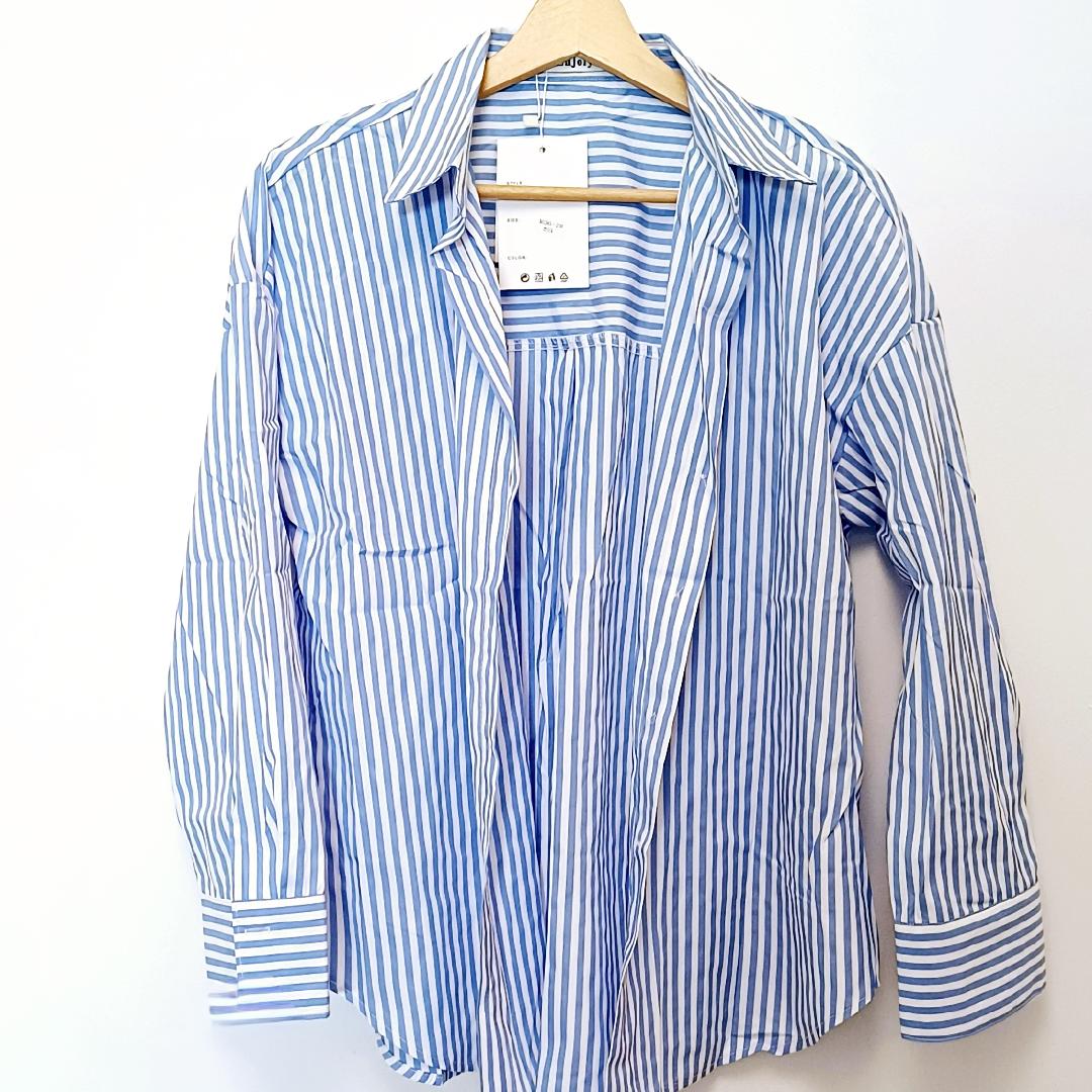 Chemise à rayures bleu