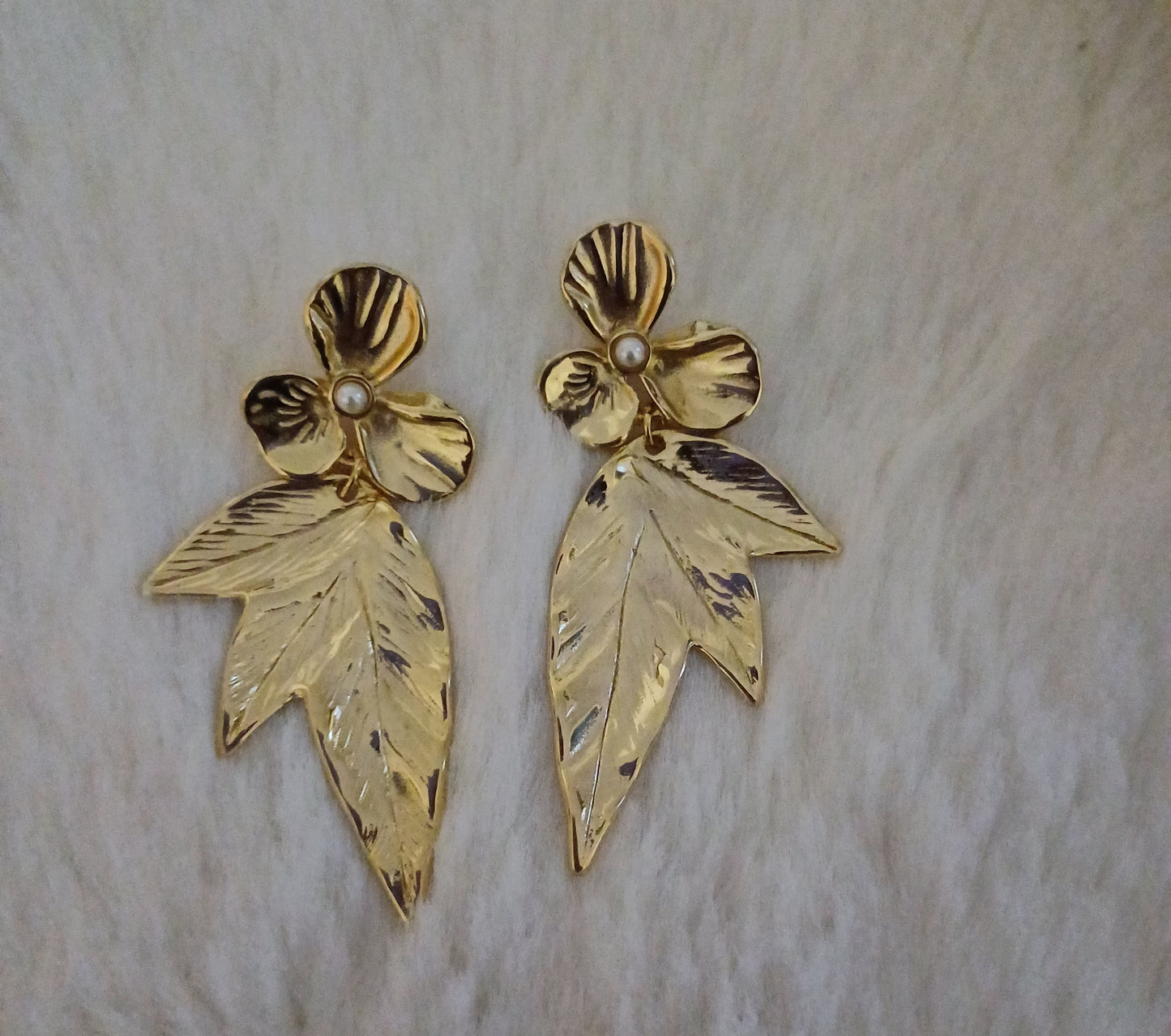 Boucles d'oreilles feuilles