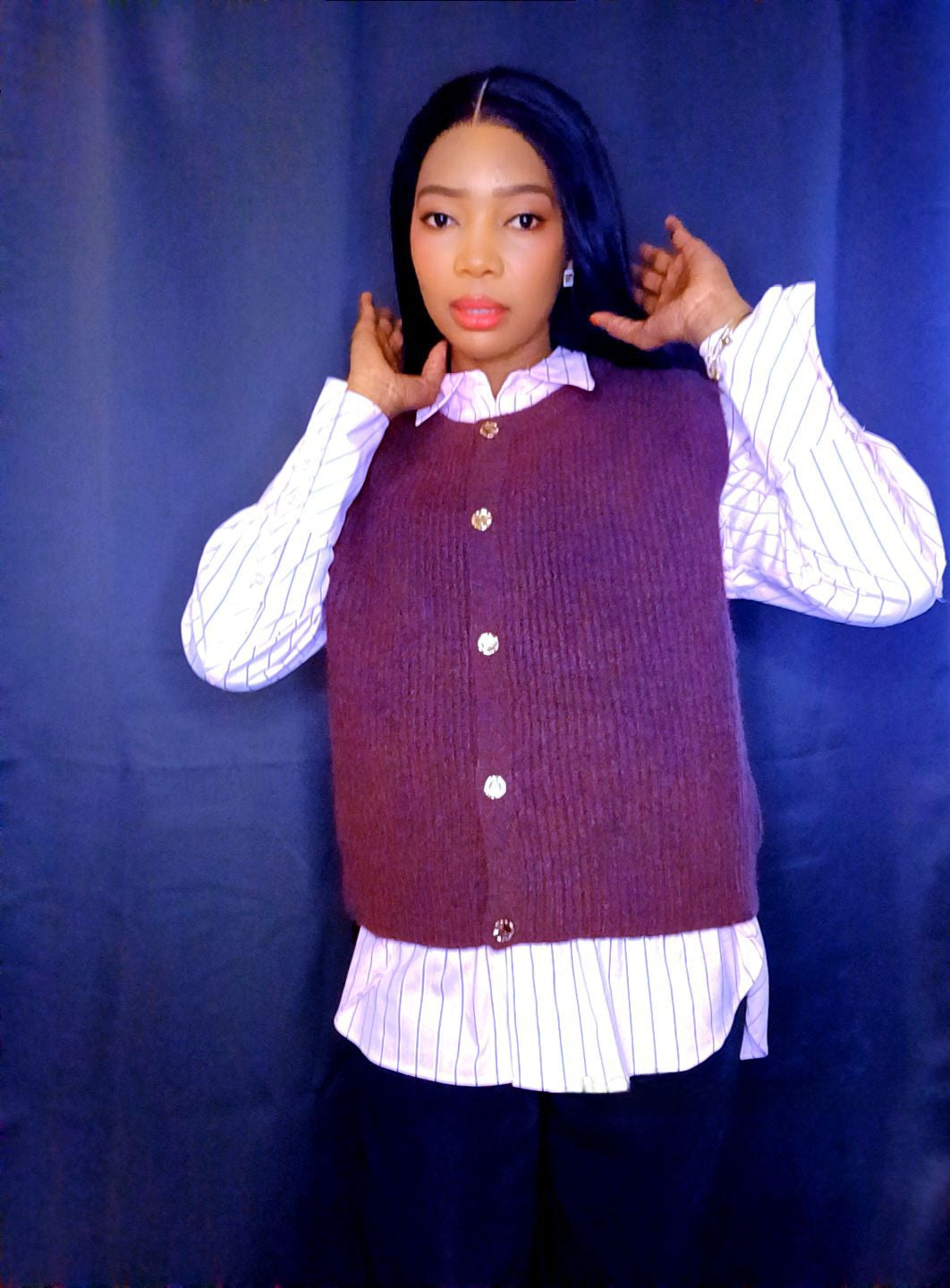 Gilet Marron Taille unique