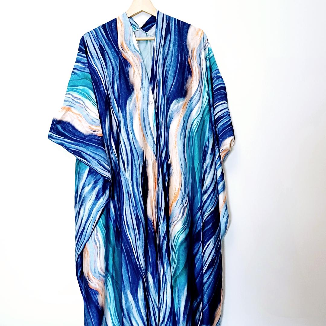 Robe Maxi Kaftan multicolore