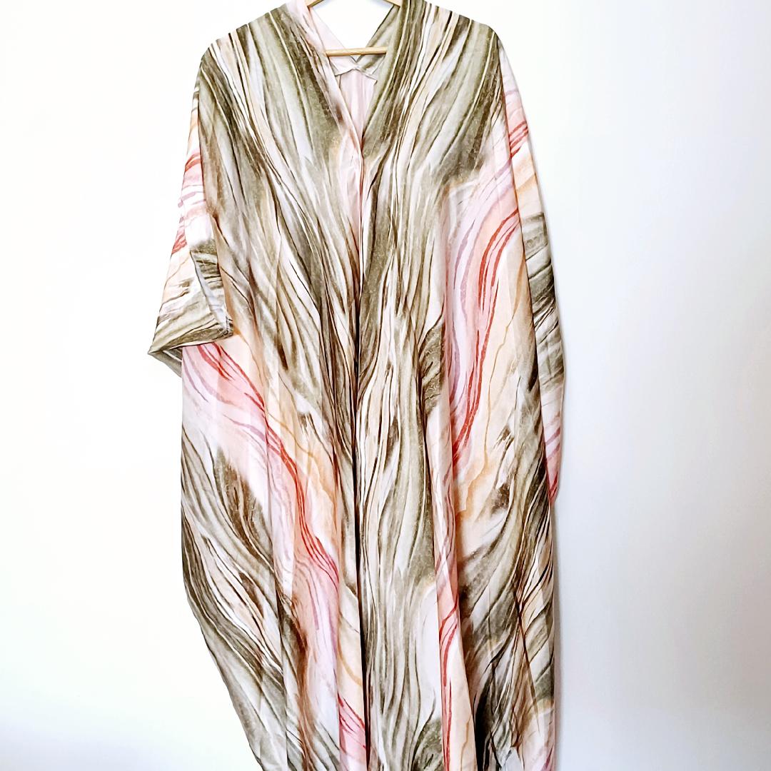 Robe Maxi Kaftan multicolore