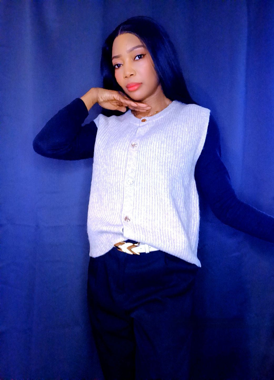 Gilet Gris taille unique