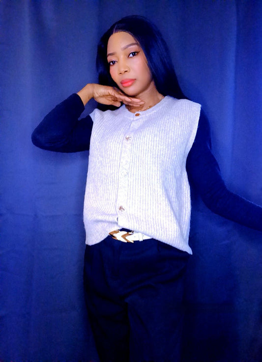 Gilet Gris taille unique