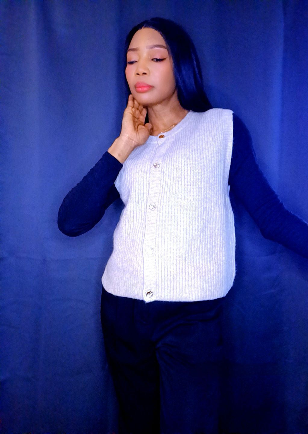 Gilet Gris taille unique